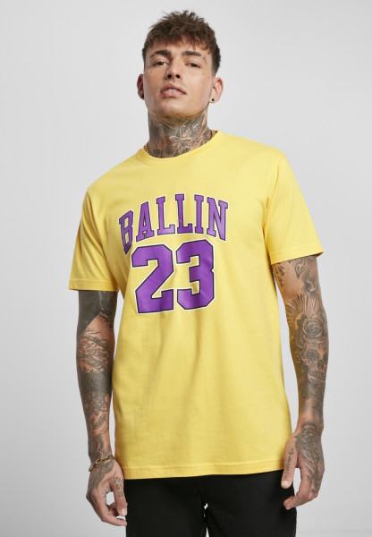 Mister Tee T-Shirt Ballin 23 Tee Taxi Yellow