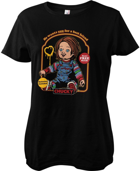 Chucky Damen T-Shirt Toy Box Girly Tee UV-5-CKY010-DTF878
