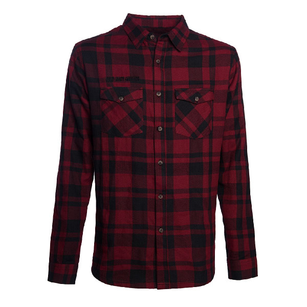 WCC West Coast Choppers Flannel La Bomba Herringbone Red/Black