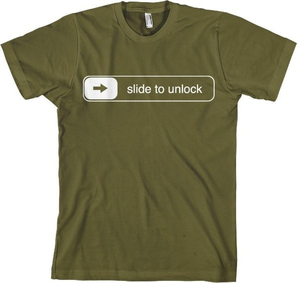 Hybris Slide To Unlock T-Shirt Olive