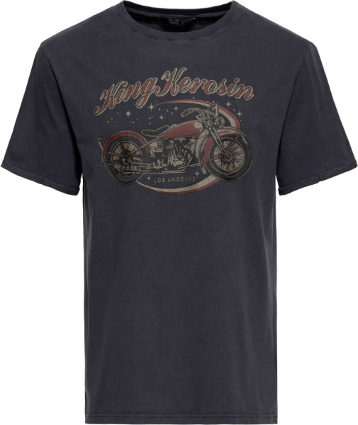 King Kerosin Oilwashed T-Shirt "Bobber" KKI31008