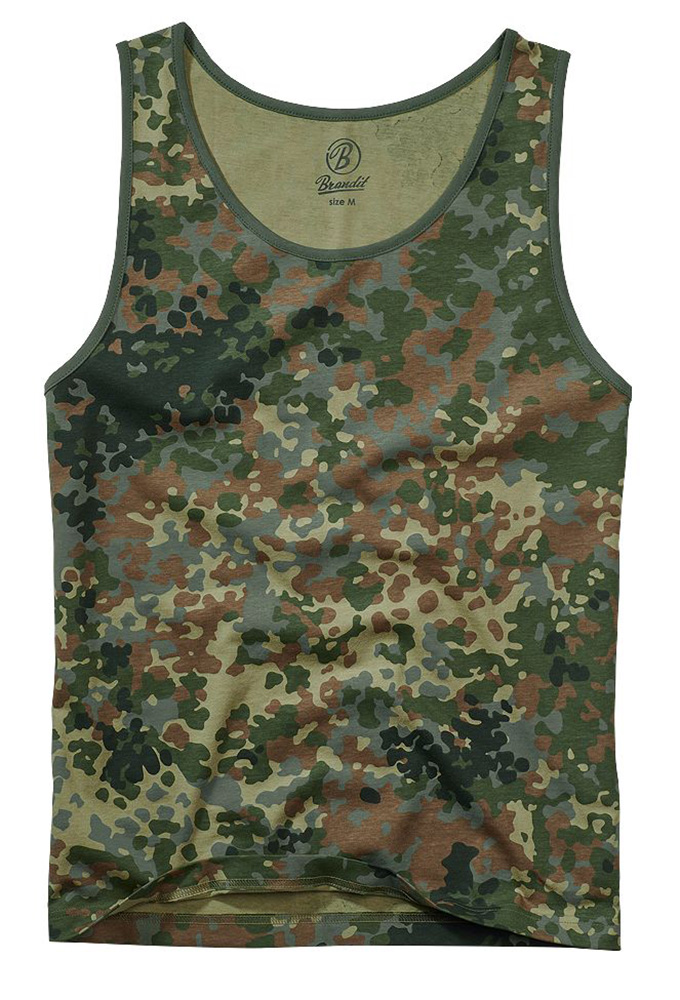 Brandit T-Shirt Tank Top in Flecktarn - Herren / Unisex