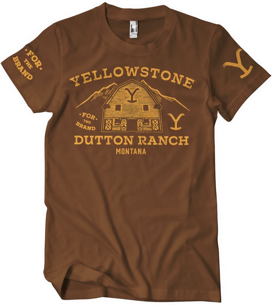Gelbstone Barn T-Shirt Braun - Herren / Unisex