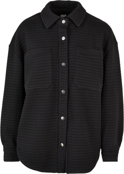 Urban Classics Damen Hemd Ladies Quilted Sweat Overshirt