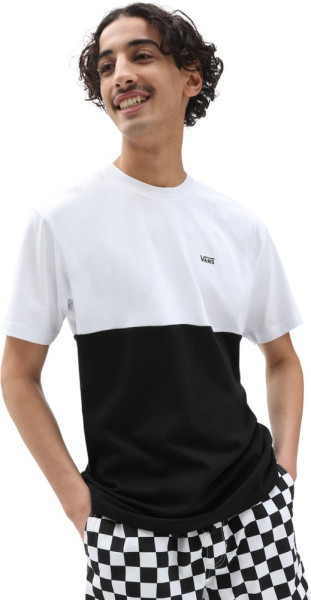 Vans Herren T-Shirt Mn Colorblock Tee Color Block Black/White