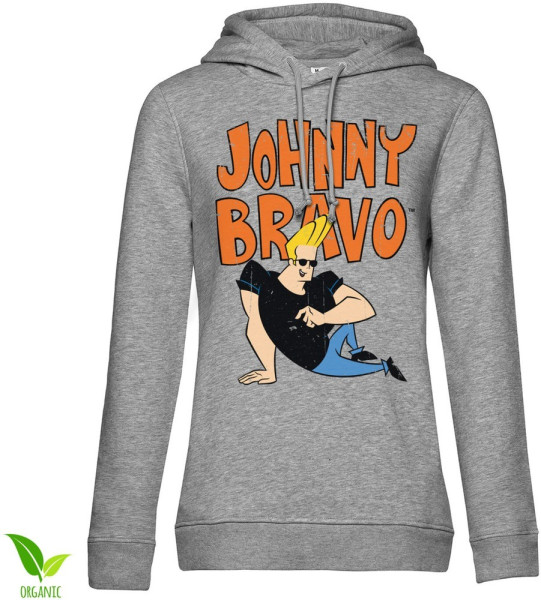Johnny Bravo Girls Damen Hoodie Heathergrey