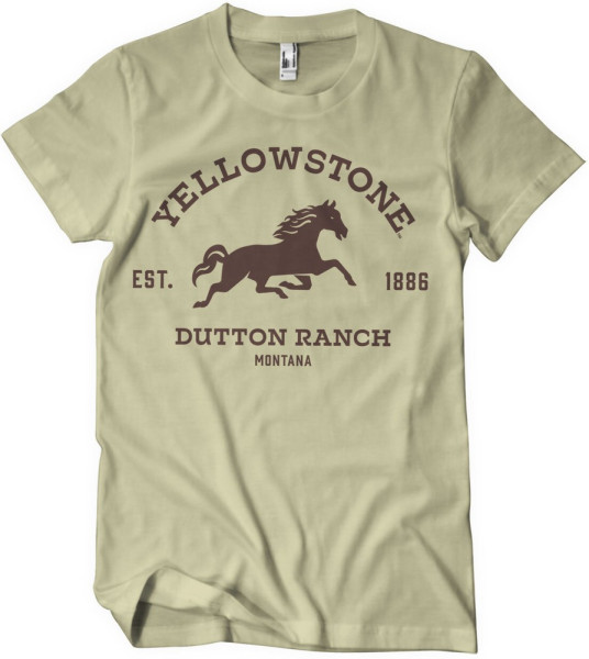 Yellowstone Dutton Ranch Montana T-Shirt Khaki