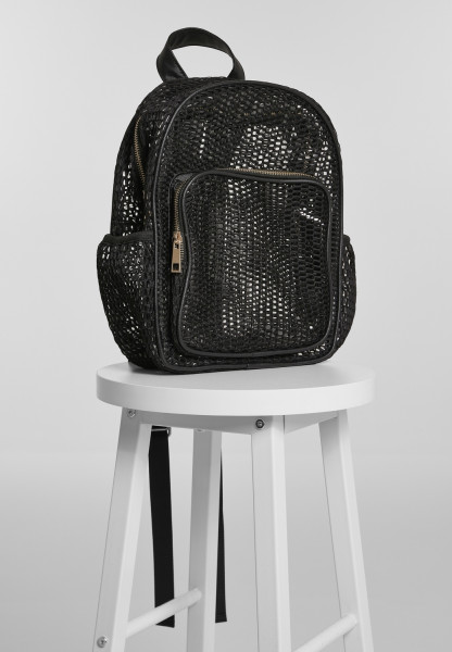 Urban Classics Tasche Lady Backpack Mesh Transparent Black