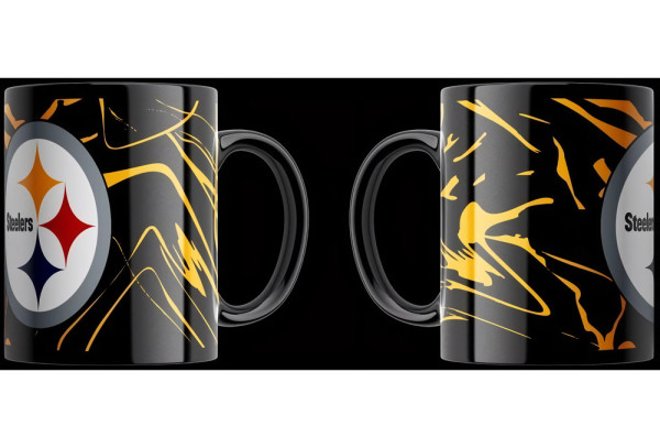 Pittsburgh Steelers Tasse „Camo“ 330ml American Football NFL Schwarz