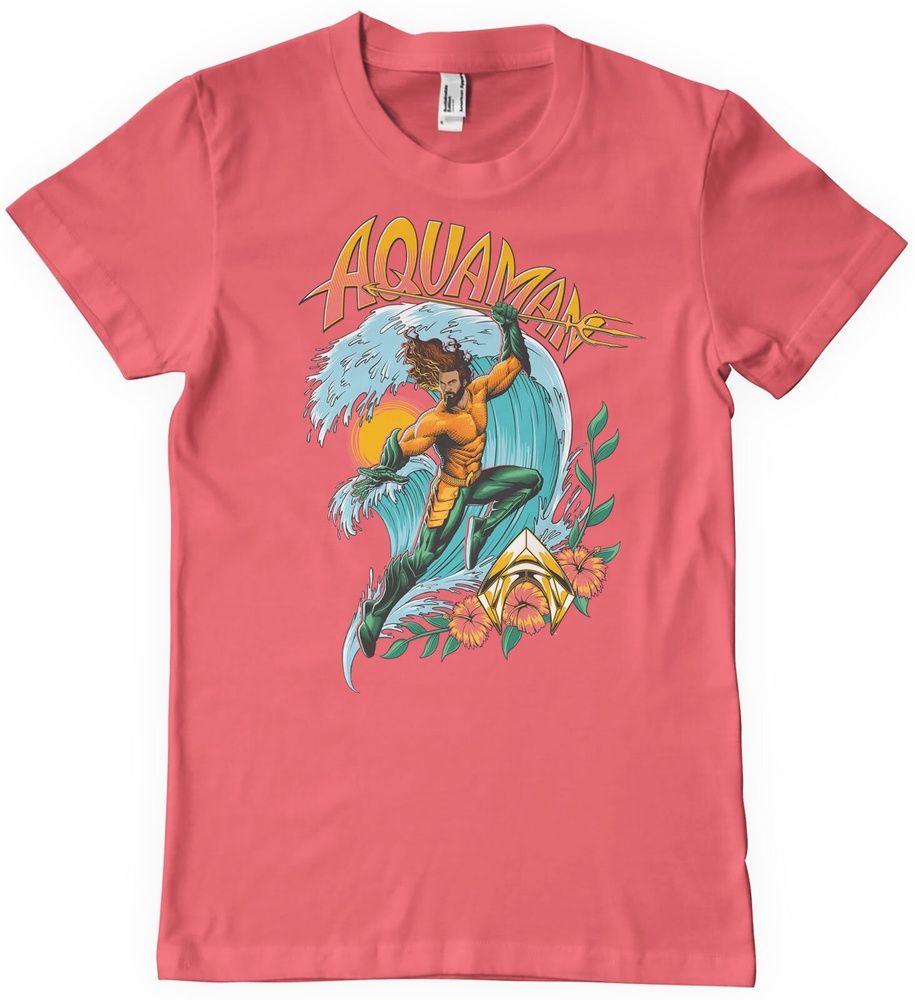 Aquaman T-Shirt Surf Style T-Shirt WB-1-AQLK001-DTF869 - Herren / Unisex
