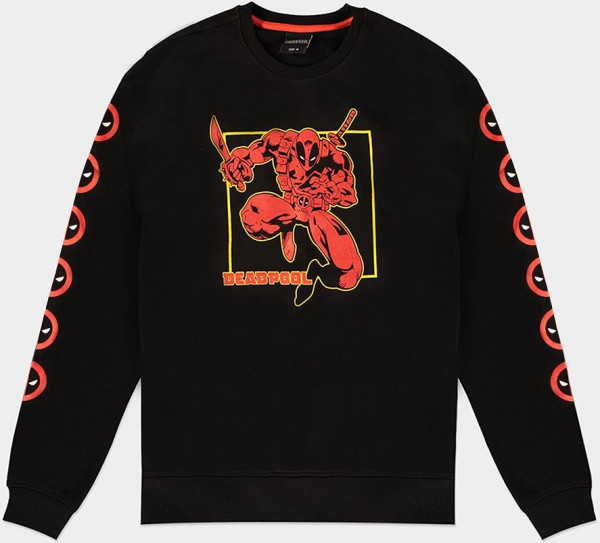 Deadpool - The Logo - Men's Crewneck Sweater Black