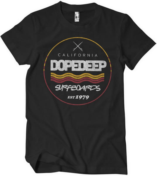 Dope & Deep Surfboards Since 1979 T-Shirt Black
