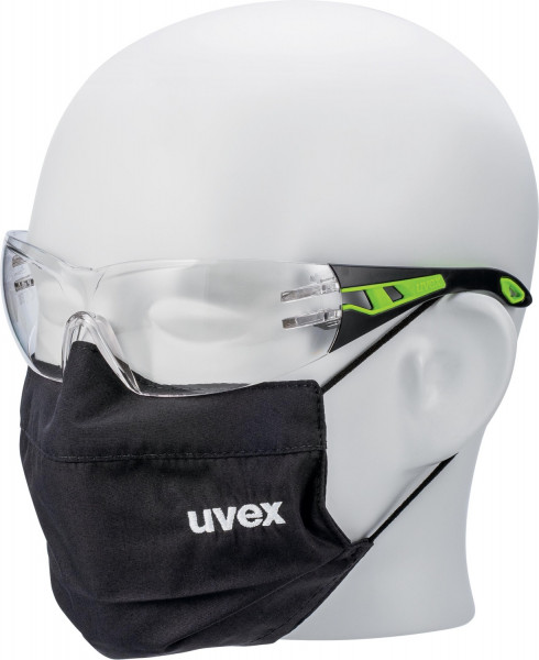Uvex Bügelbrille Mit Mund-Nasen-Maske Pheos Farblos Sv Exc. 9192900 (91922)
