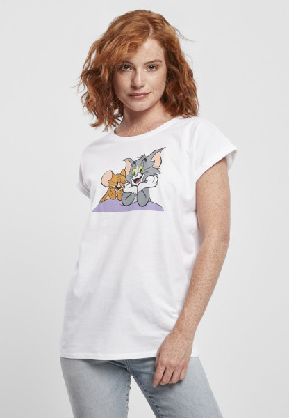 Merchcode Damen T-Shirt Ladies Tom & Jerry Pose Tee