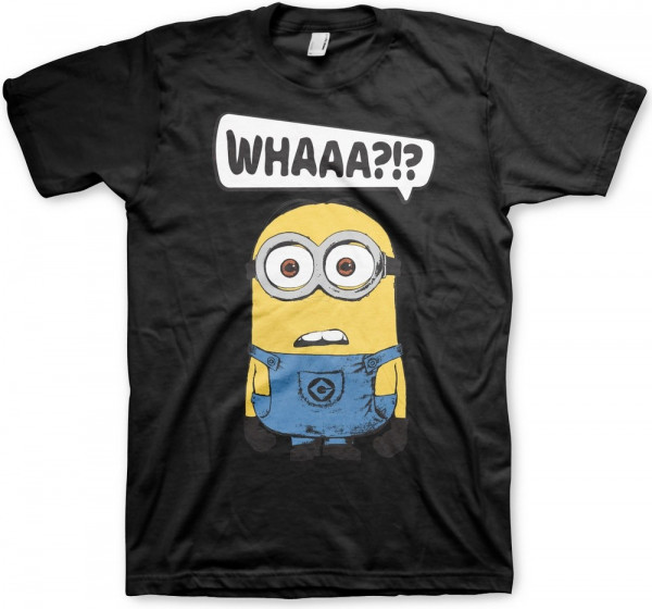 Minions Whaaa?!? T-Shirt Black