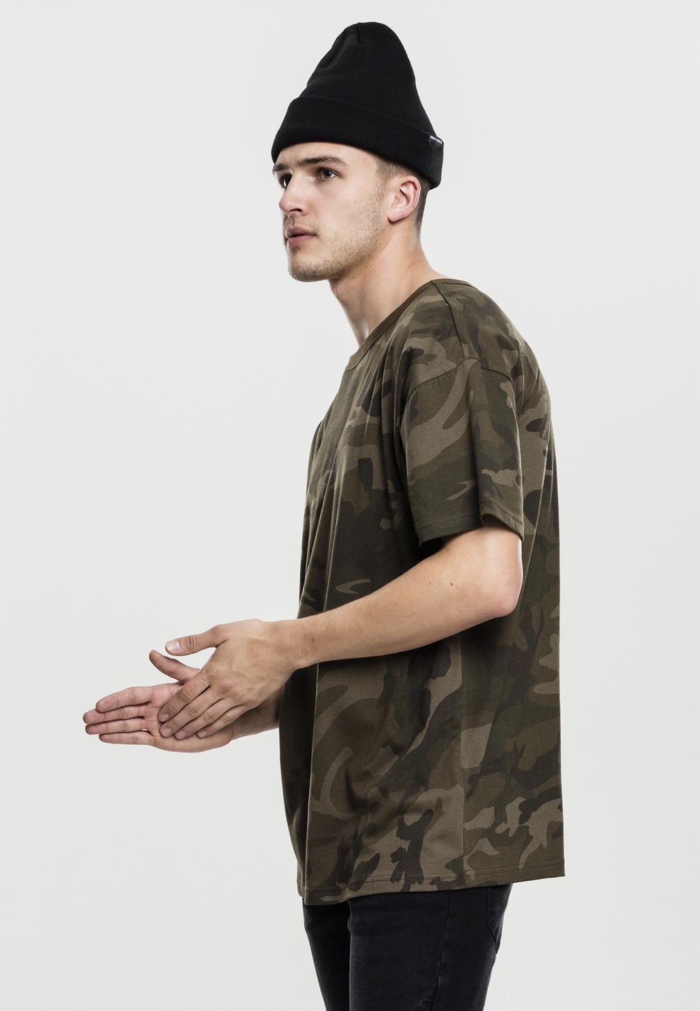 Urban Classics T-Shirt Camo Oversized Tee Olive Camouflage - Herren / Unisex