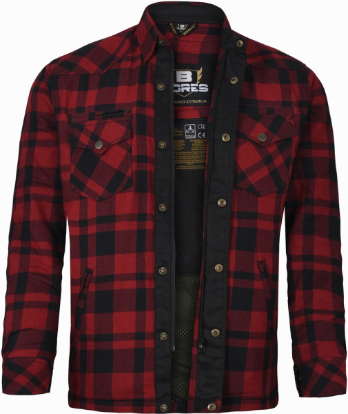 Bores Lumberjack Premium Jacken-Hemd Red/Black