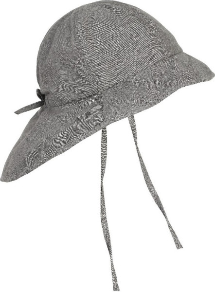 En Fant Kinder Cap / Bøllehat / Hair band Sun hat w. string 5763-Mid Grey Melange