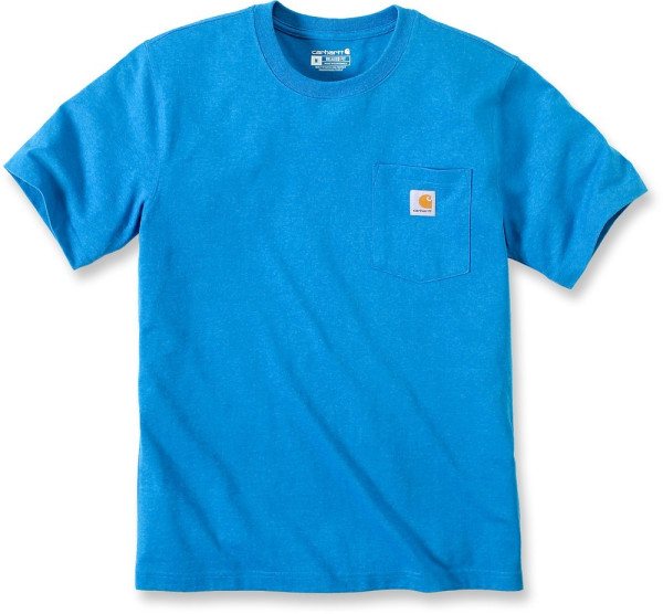 Carhartt K87 Pocket S/S T-Shirt Marine Blue Heather