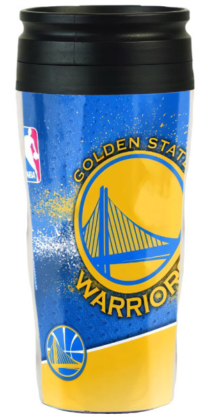 Golden State Warriors Thermobecher Basketball Blau/Gelb