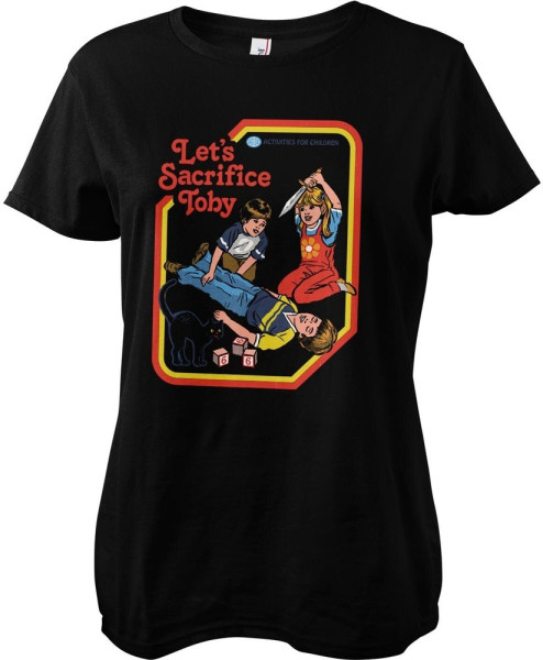 Steven Rhodes Let'S Sacrifice Toby Girly Tee Damen T-Shirt Black