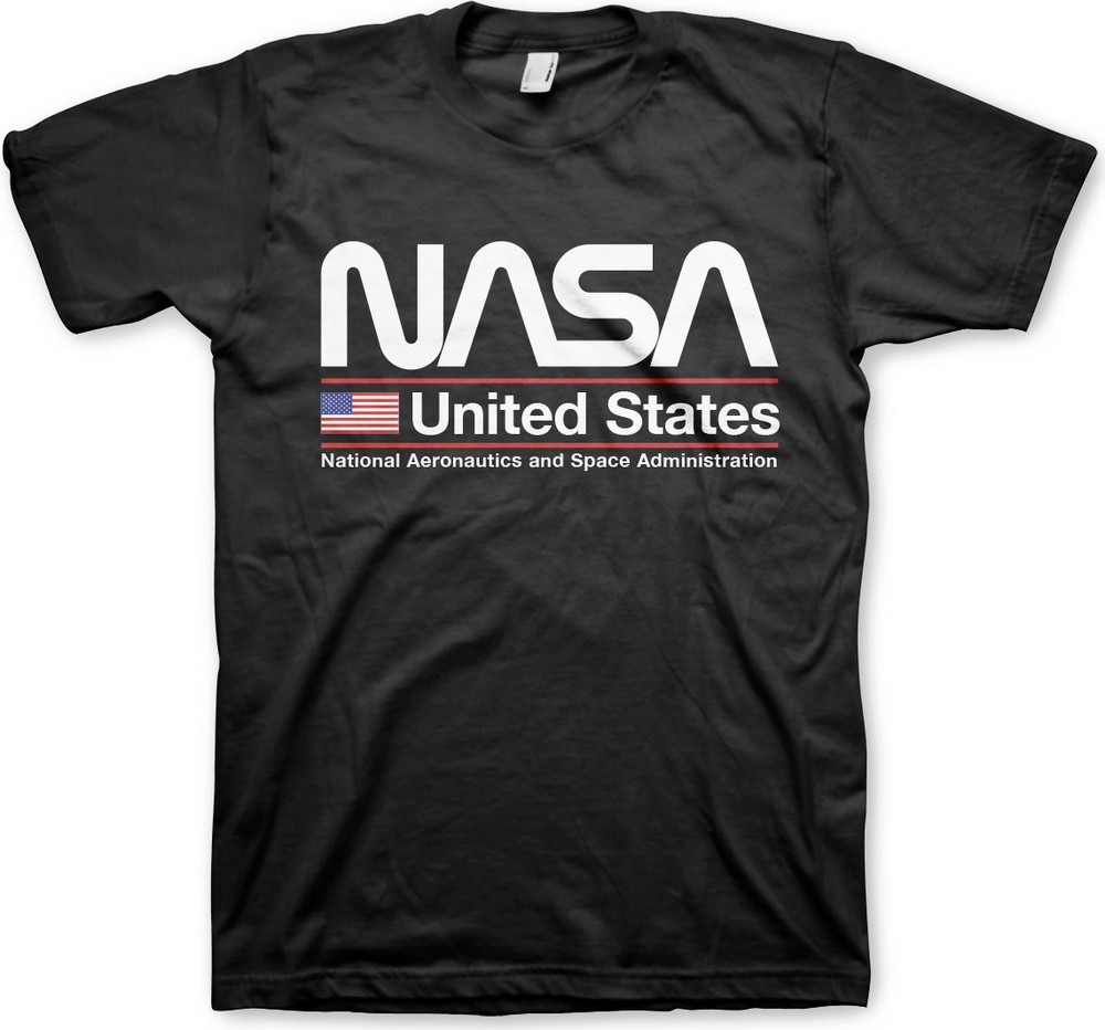 NASA United States T-Shirt Schwarz - Herren / Unisex