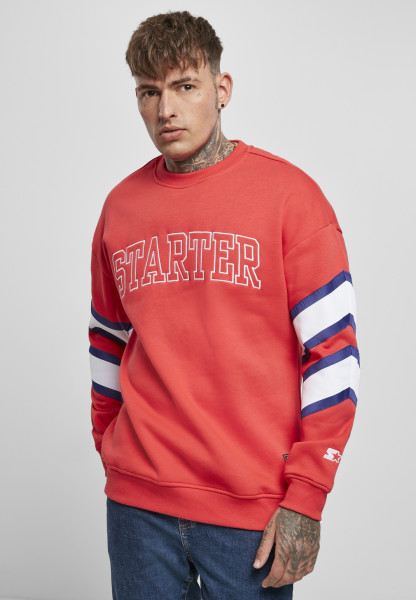 Starter Black Label Pullover Starter Team Front Crew Starter Red