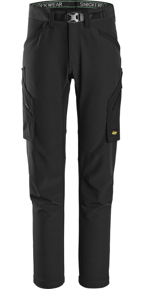 Snickers Arbeitshose FlexiWork Stretchhose ohne Kniepolster Schwarz - Herren / Unisex