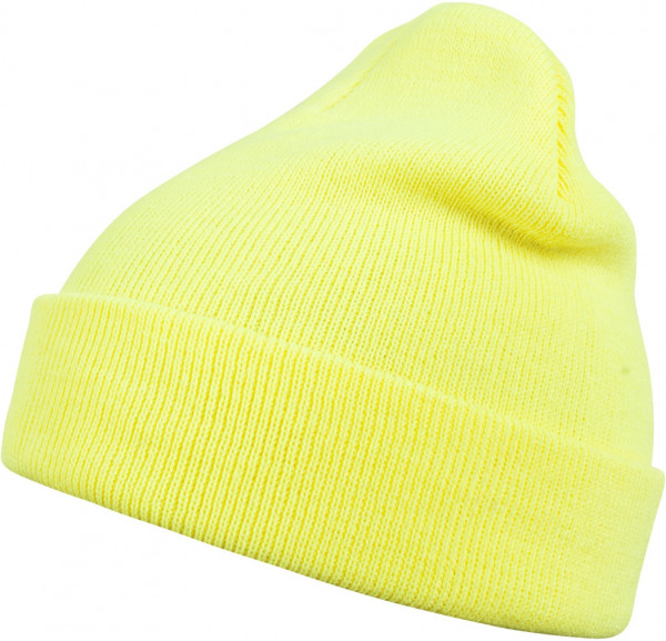 MSTRDS Beanie Beanie Basic Flap Neonyellow