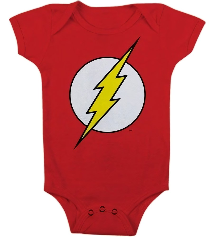 The Flash Logo Baby Body Kinder Rot - Herren / Unisex