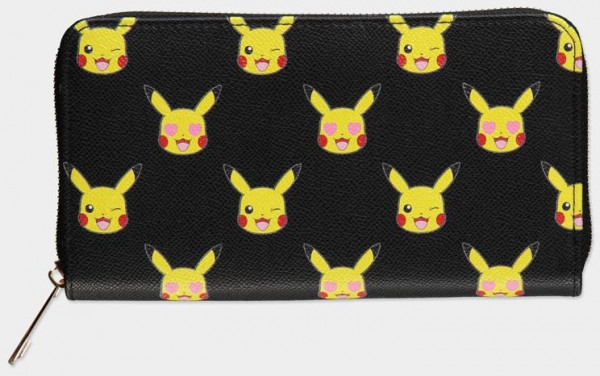 Pokémon - Pikachu AOP Zip Around Wallet Black