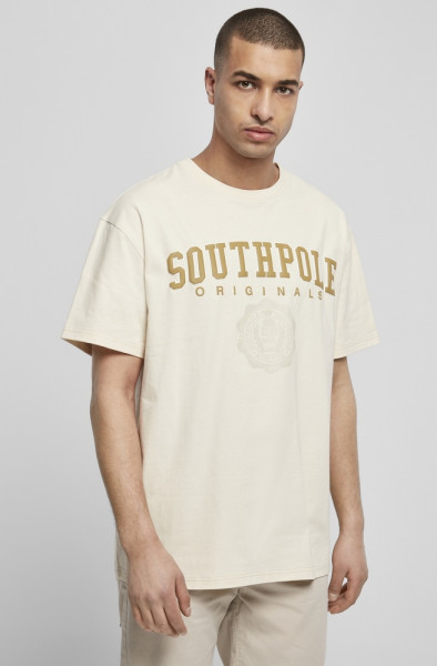 Southpole T-Shirt College Script Tee Sand