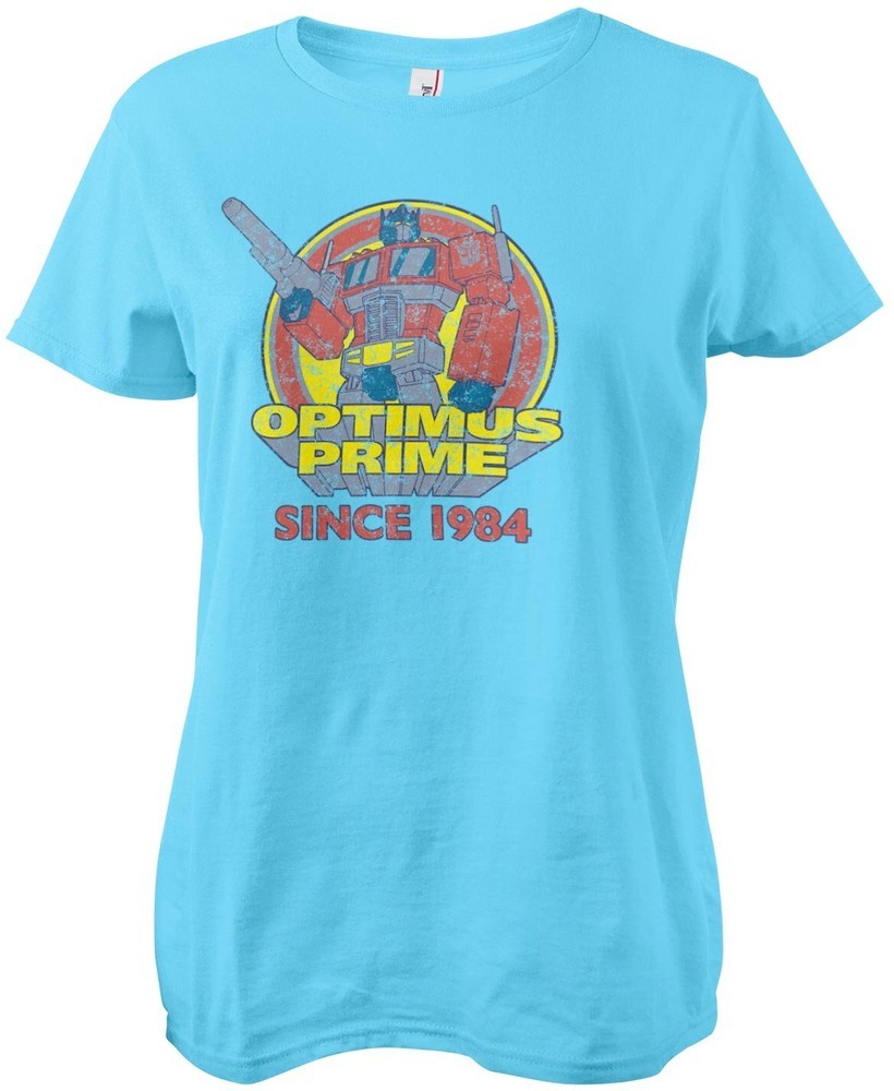 Transformers Optimus Prime - Since 1984 Girly Tee Damen T-Shirt Skyblue - Damen
