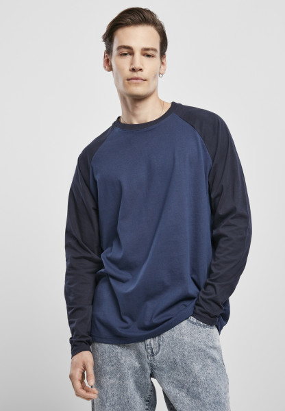 Urban Classics Sweatshirt Raglan Contrast LS Charcoal/Black