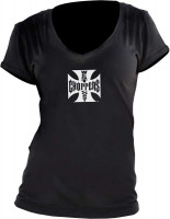 WCC West Coast Choppers Ladys T-Shirt OG Logo Black
