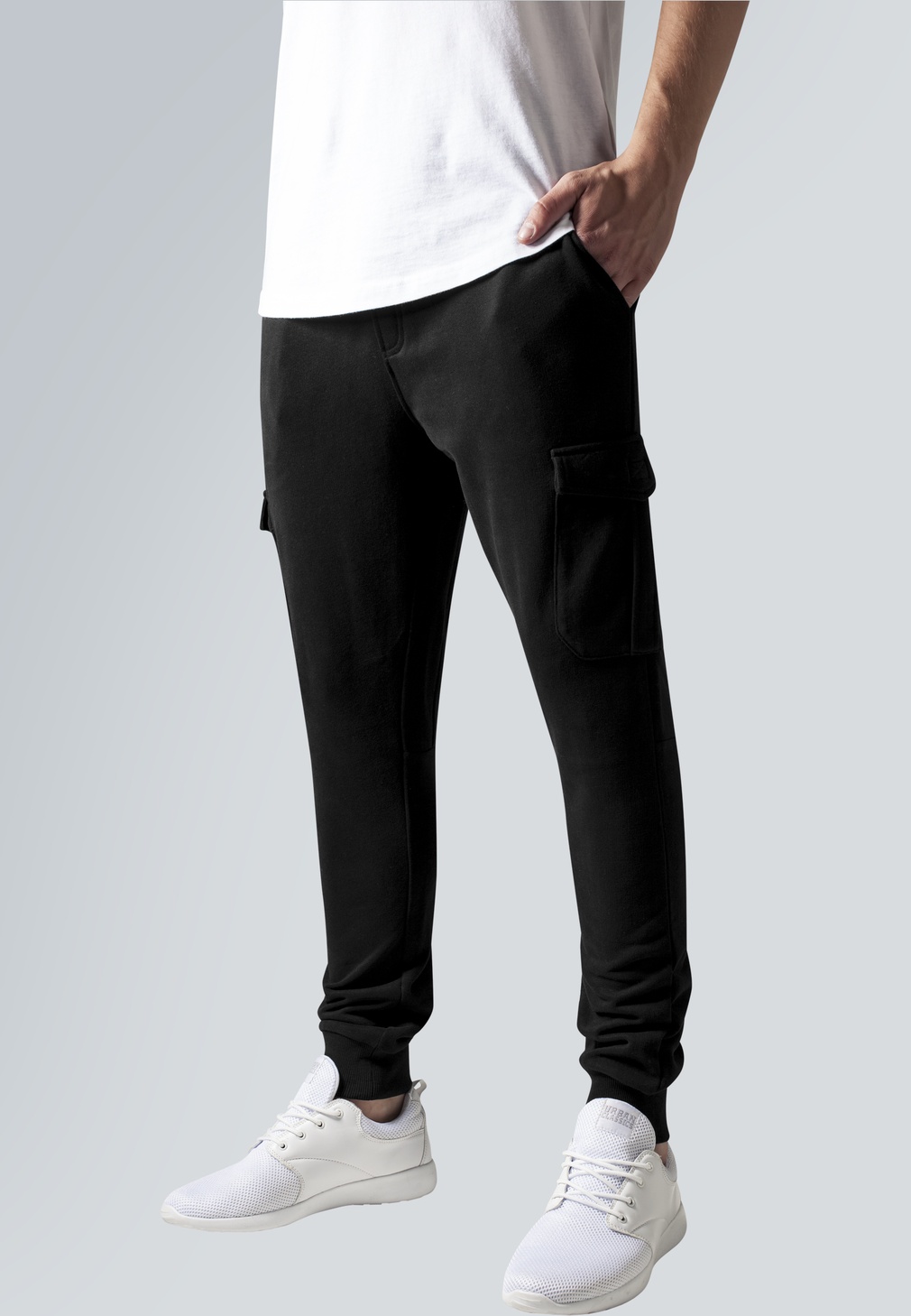 Urban Classics Fitted Cargo Sweatpants black - Herren / Unisex