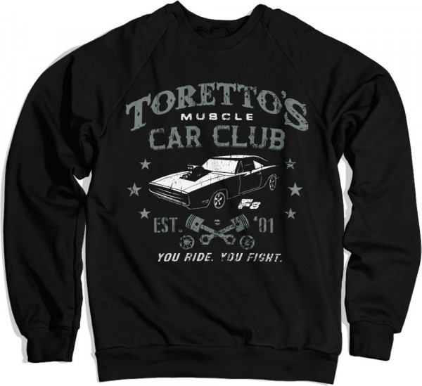 The Fast and the Furious Toretto's Muscle Car Club Sweatshirt Black