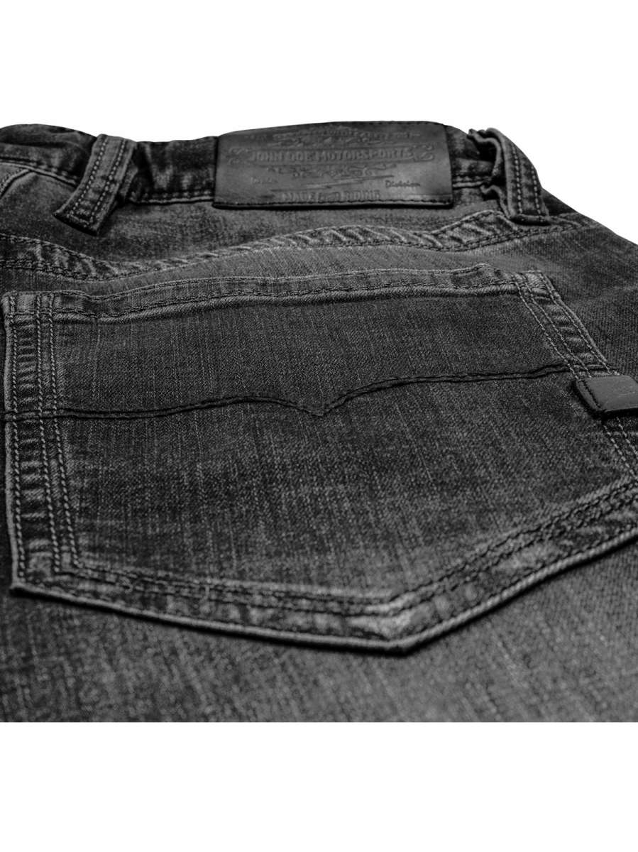 John Doe Pantaloni Moto Ironhead Mechanix Black - Jeans Slim Con Kevlar XTM, Idrorepellenti, W30-L32