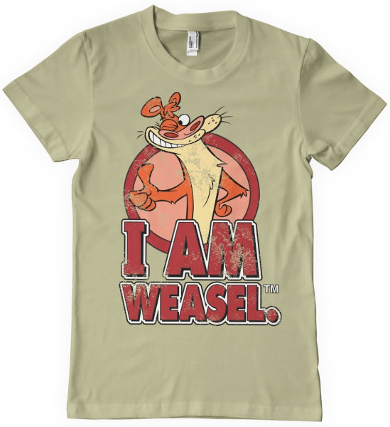 I Am Weasel T-Shirt Khaki