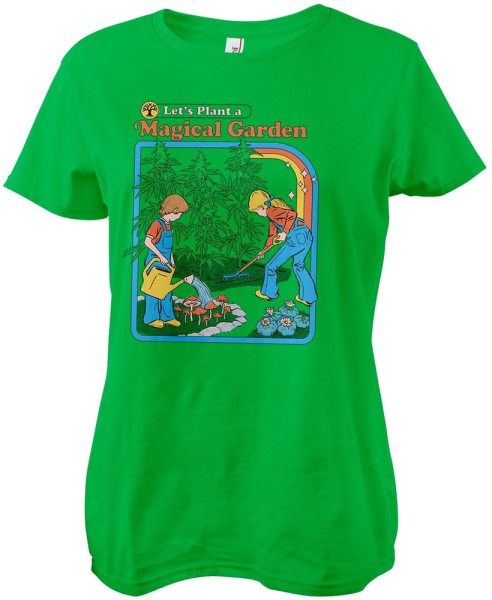 Steven Rhodes Damen Let's Plant A Magical Garden Girly Tee