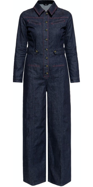 Queen Kerosin Damen Western-Style Overall Denim