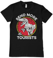 Jurassic Park - Send More Tourists T-Shirt Black Jurassic Park - Send More Tourists T-Shirt Black