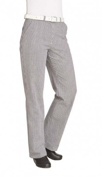 Leiber Damen Kochhose 08/290/25 Schwarz/Weiß