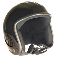 Bores Helm SRM Slight 4 Jethelm mit Leder Innenfutter glänzend Black