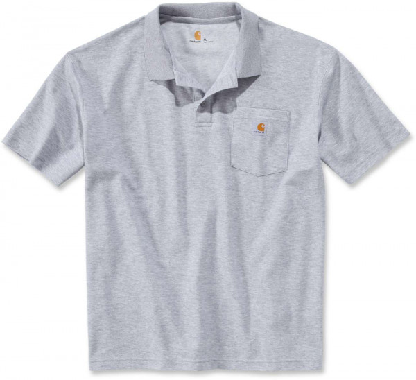 Carhartt Polo Contractor'S Work Pocket Polo Heather Grey