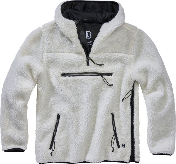 Brandit Herren Sweatshirt Teddyfleece Worker Pullover White