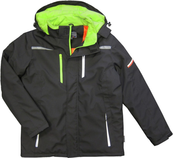 Terrax Workwear Berufsparka Schwarz/Limette