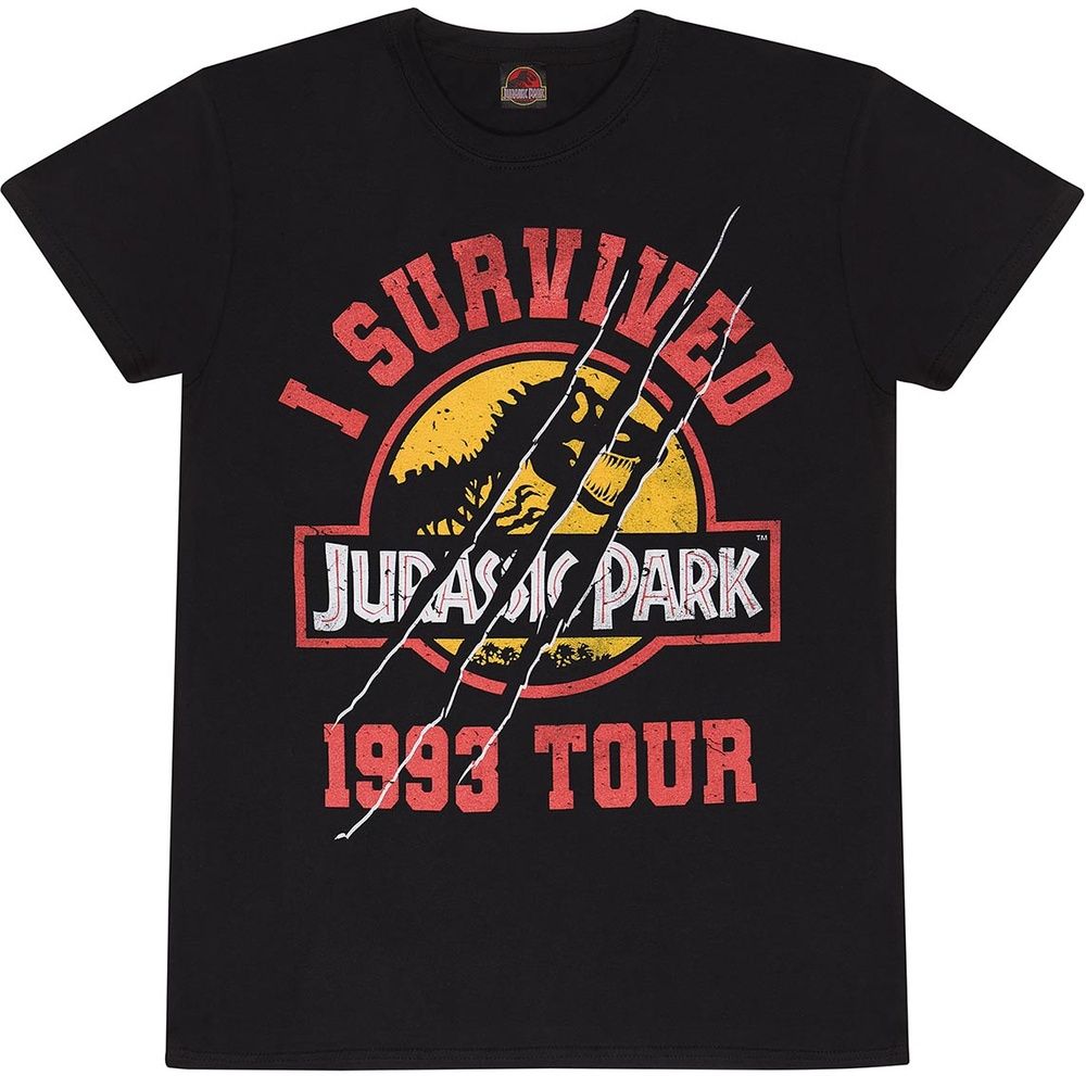Jurassic Park - I Survived 1993 Tour T-Shirt - Herren / Unisex