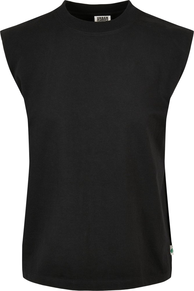 Urban Classics Damen Ladies Organic Heavy Padded Shoulder Tank Top Schwarz - Damen