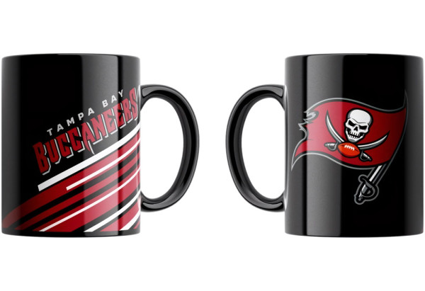 Tampa Bay Buccaneers Tasse „Stripes“ 330ml American Football NFL Rot